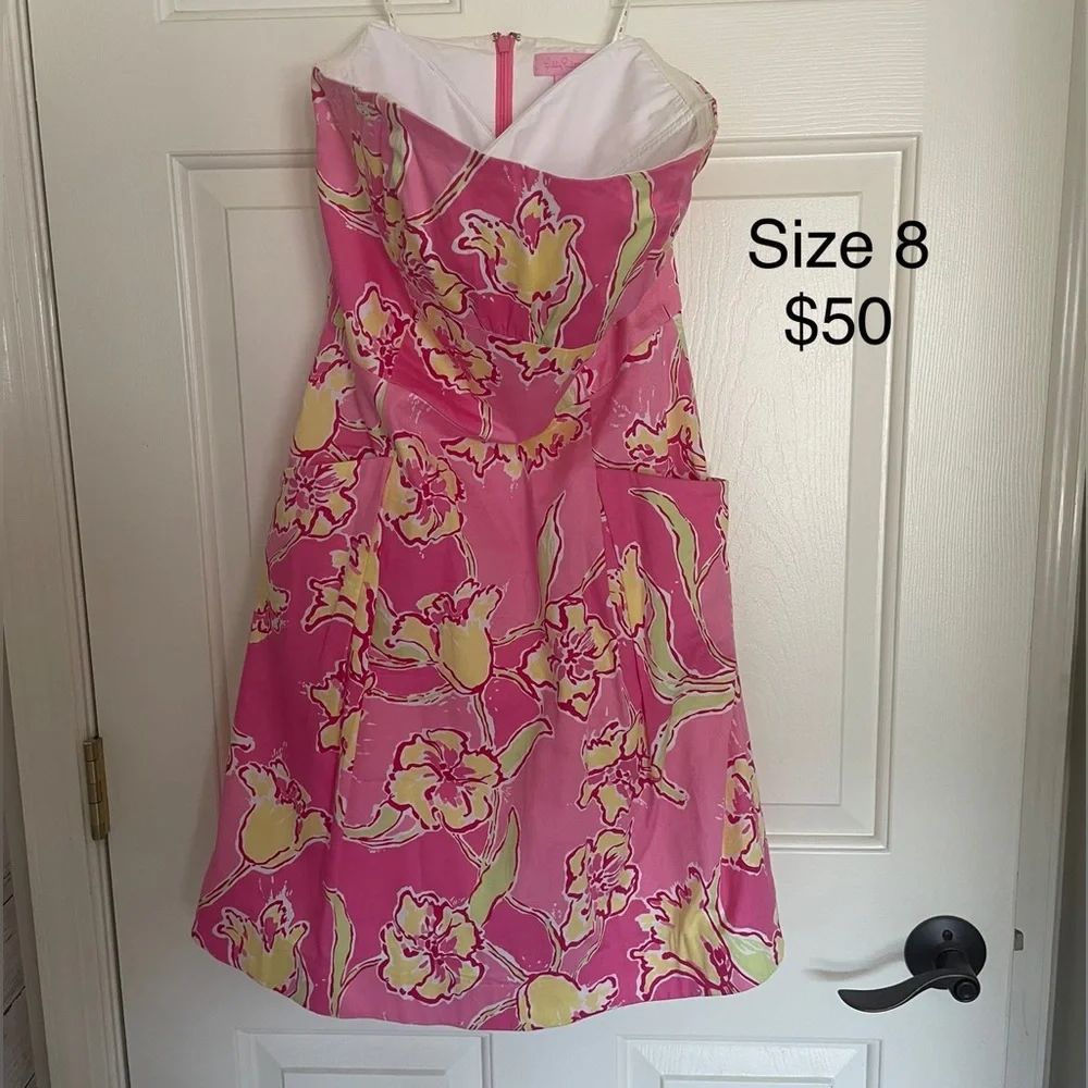 EUC Lilly Pulitzer Strapless Dress - Picture 1 of 1